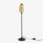 Load image into Gallery viewer, Eloise Textured Glass Pumpkin-Inspired Floor Lamp - Organic Artistry and Retro Style for Living Rooms