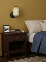 Load image into Gallery viewer, Vintage Milk Glass Sconce Bedside Hallway Eloise Wall Sconce