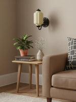 Load image into Gallery viewer, Vintage Milk Glass Sconce Bedside Hallway Eloise Wall Sconce