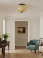 Load image into Gallery viewer, Retro Milk Semi Flush Mount Eloise Ceiling Light