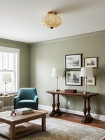 Load image into Gallery viewer, Retro Milk Semi Flush Mount Eloise Ceiling Light