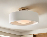 Porcelain white ceiling light
