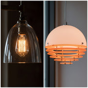 Acrylic vs glass lamp shade light diffusion comparison