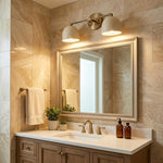 Load image into Gallery viewer, Metio Dome Vanity Wall Light – Mid-Century Fixture for Bathroom