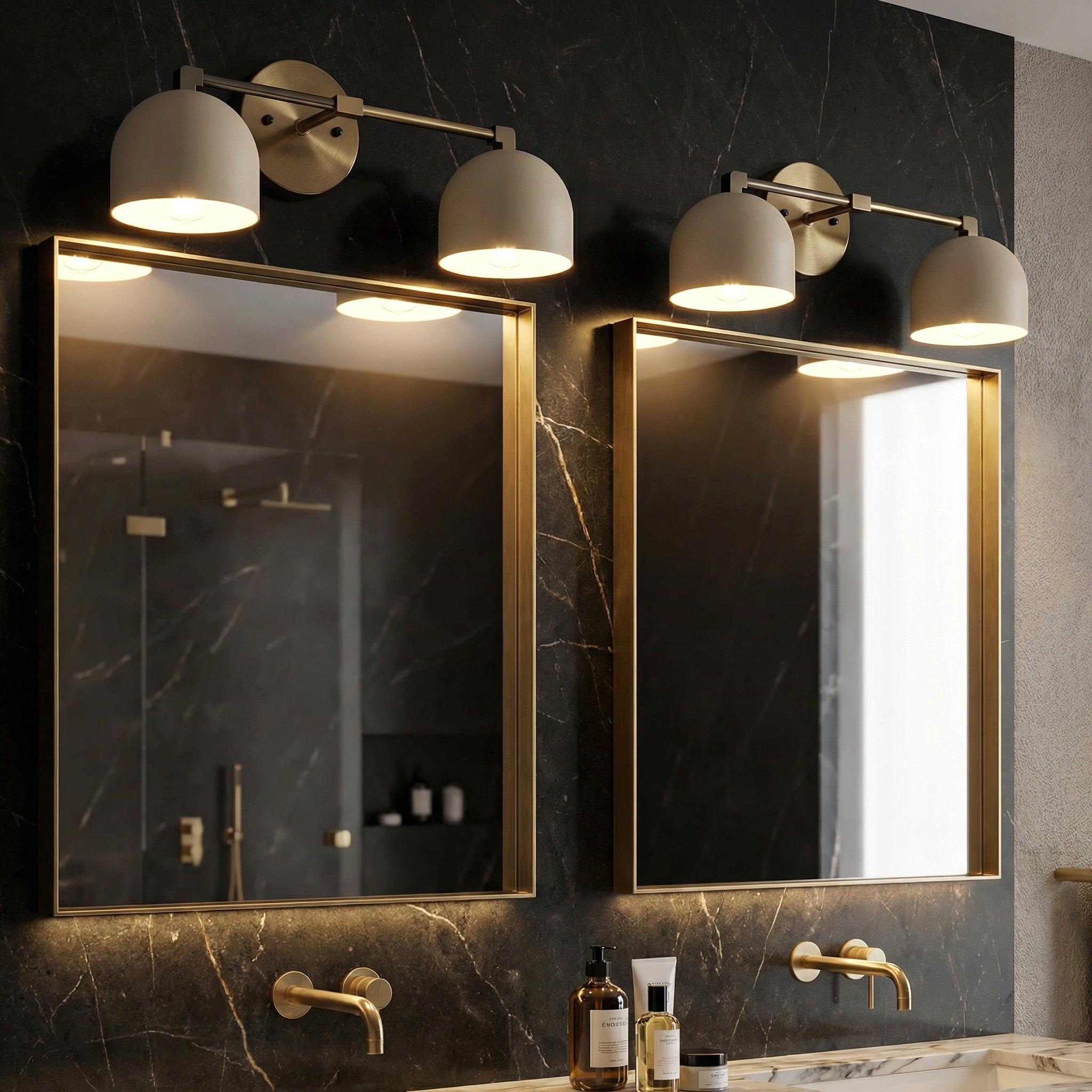 Metio Dome Schminkspiegel Wandleuchte – Mid-Century Leuchte für Badezimmer