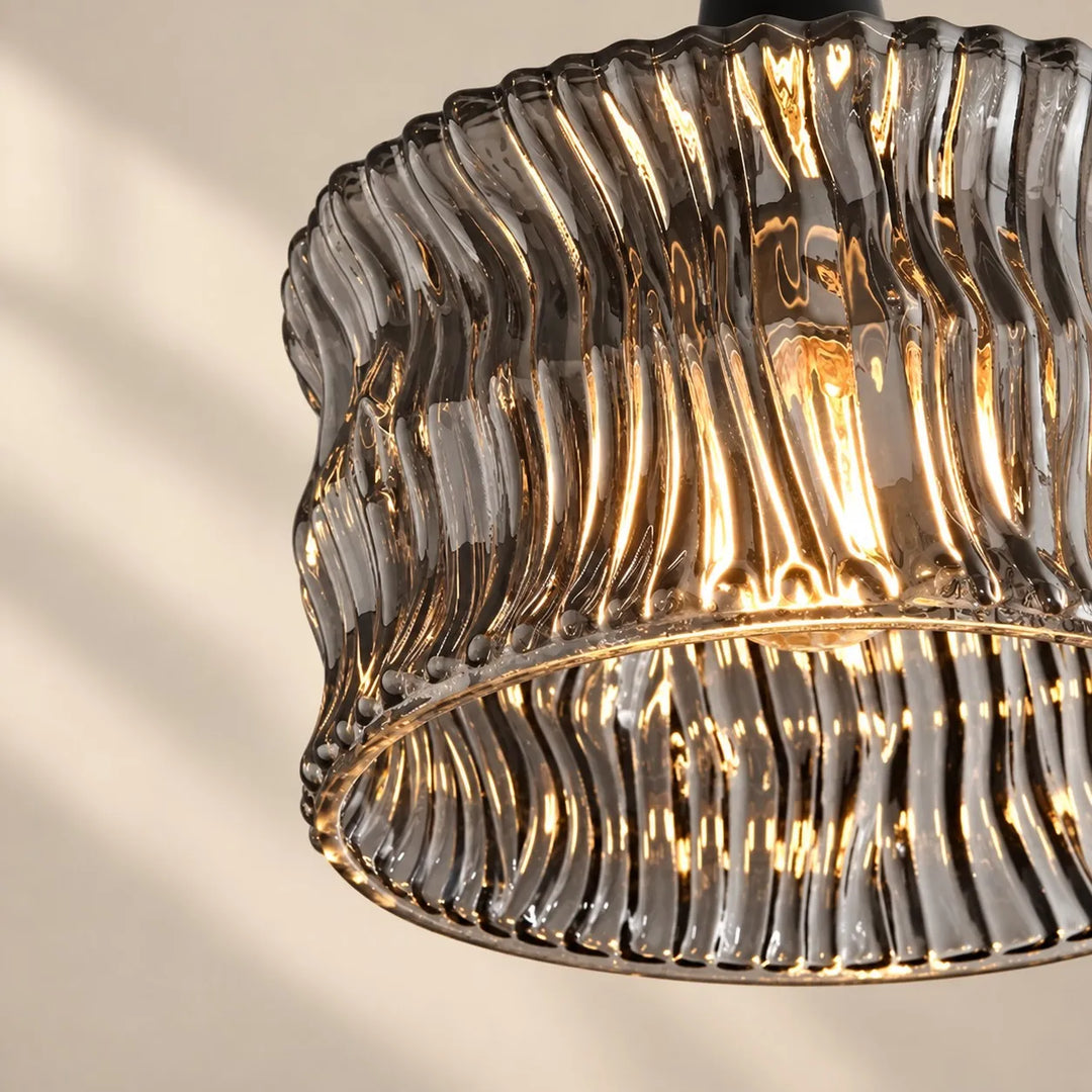 Wabi-Sabi Brass Glass Pendant Light