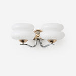 Cargar imagen en el visor de la Galería, Double Layer Milk Glass Wall Sconce