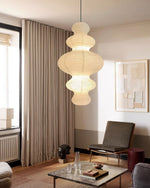 Load image into Gallery viewer, Stacked Mulberry Paper Swag Pendant