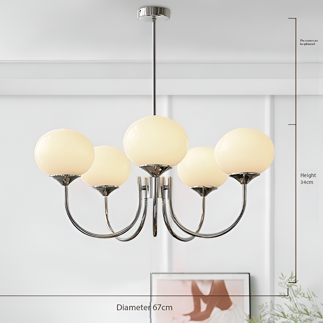 Candelabro Moderno Marshmallow de Vidrio