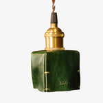 Cargar imagen en el visor de la Galería, Hand-Shaped Leather Pendant Light