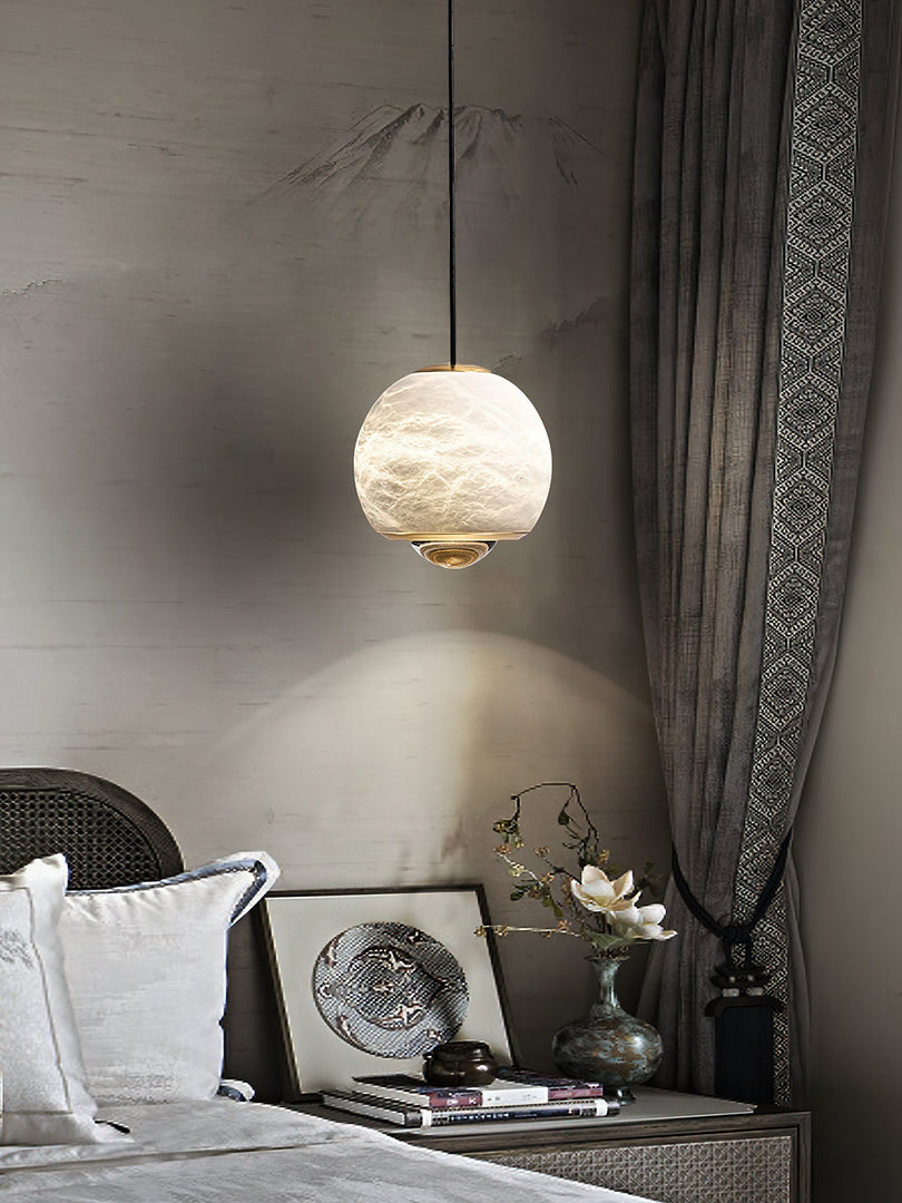 Ferox Alabaster Pendant Light