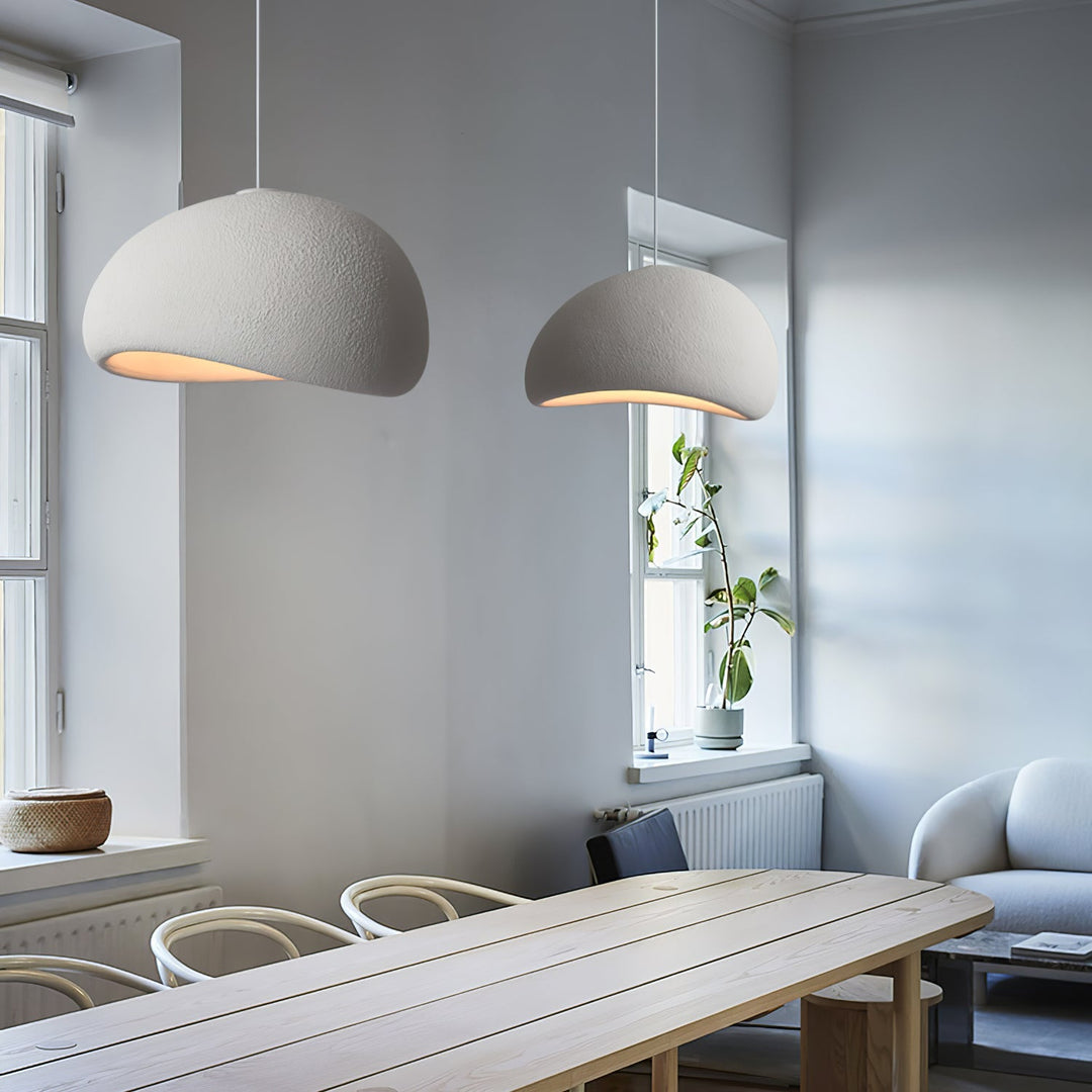 Sculptural Polystyrene Ceiling Pendant Light
