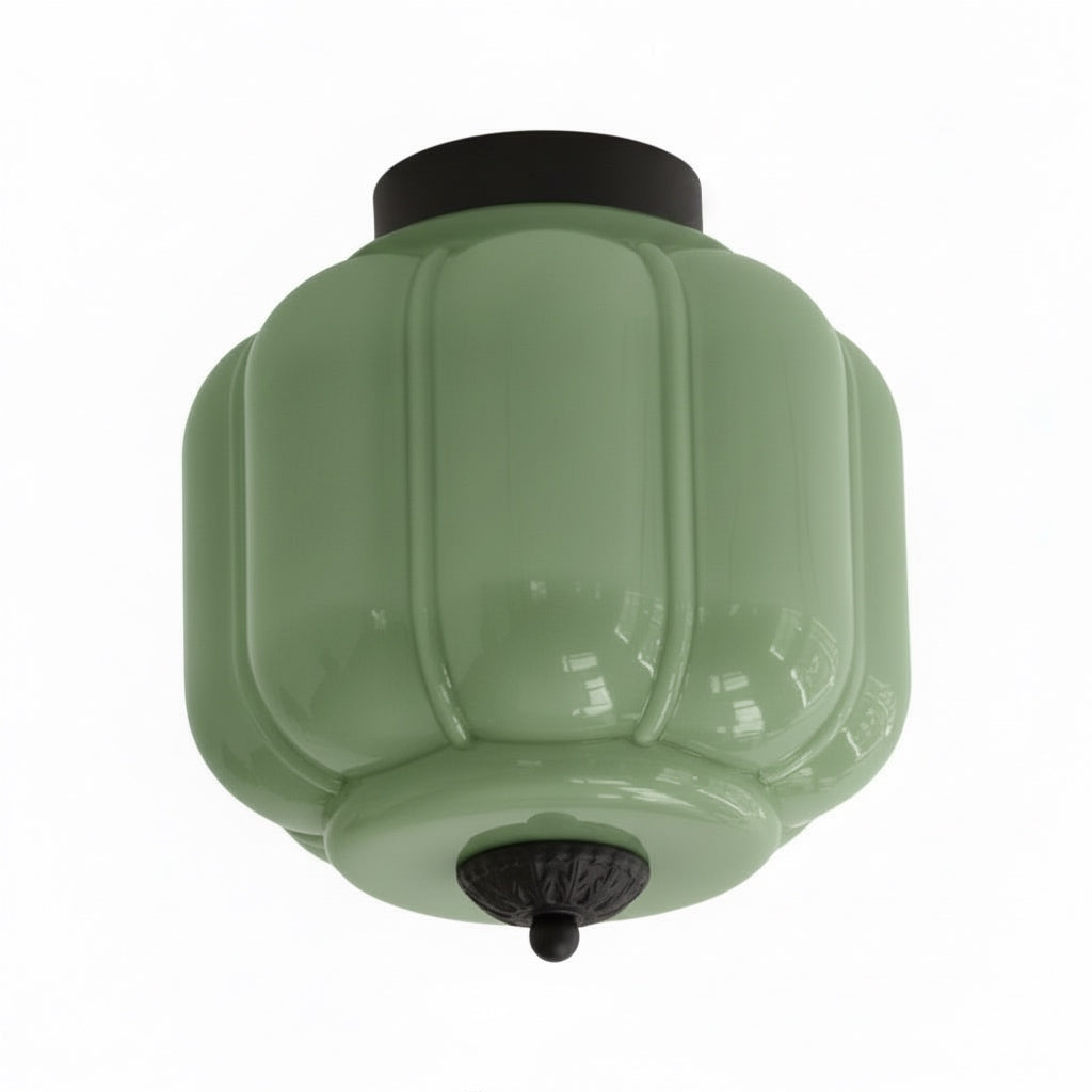 Eloise Flush Mount Milk Glass Ceiling Light – Modern Accent Lighting with Artistic Glass Shade