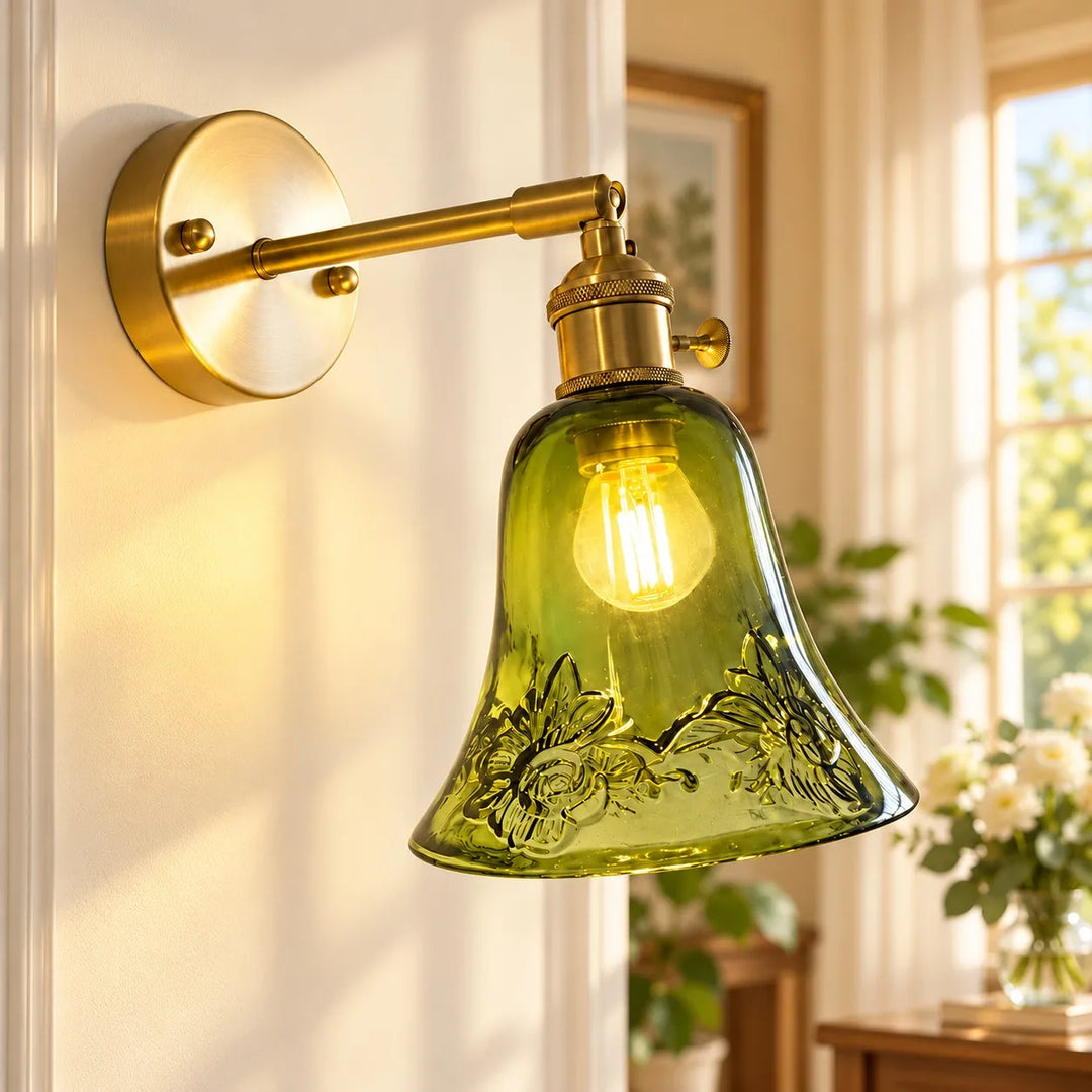 Glass Flower Vase Pendant Light