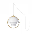 Bild in Gallery-Viewer laden, Adjustable Metal Hemisphere Plug-In Swag Pendant