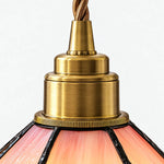 Cargar imagen en el visor de la Galería, Pink Floral Glass Pendant Light
