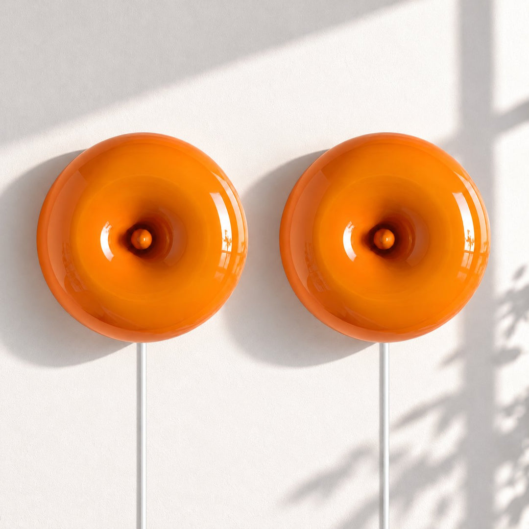 Orange plug-in set of 2