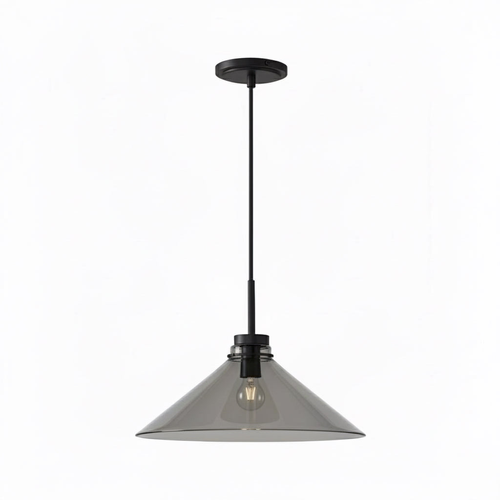 Aurenza Modern Farmhouse  Cone Pendant Light – Dimmable Kitchen and Entryway Lighting