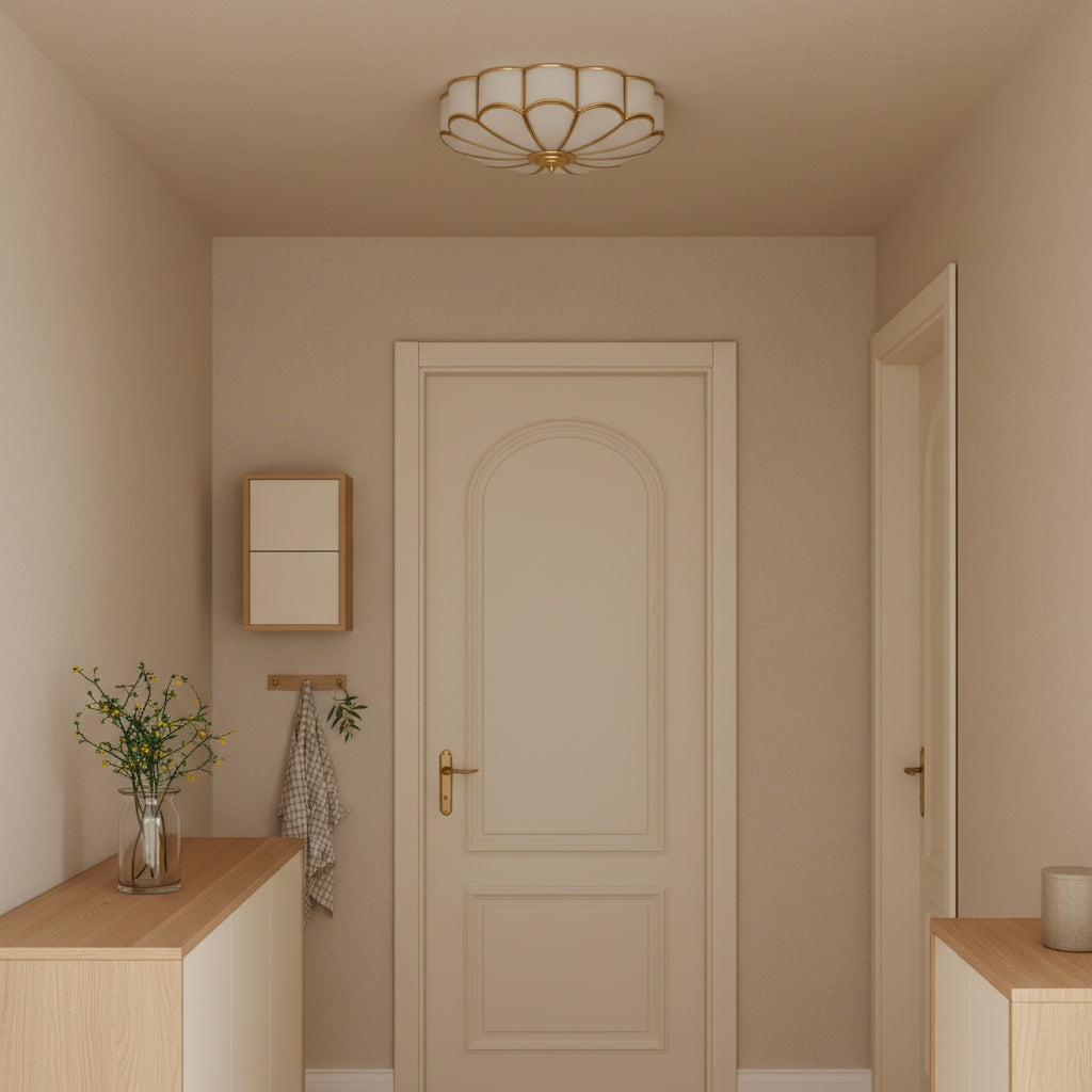 Lámpara de techo moderna Silunavo con diseño inspirado en flores para sala de estar llamativa