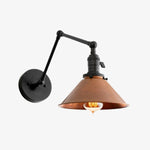 Charger l&#39;image dans la visionneuse de galerie, Conique Metal Industrial Wall Sconce with Adjustable Arm - Vintage Copper Cone Shade for Task Lighting

