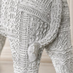 Cargar imagen en el visor de la Galería, Close detail of the handmade resin lion ornament finish