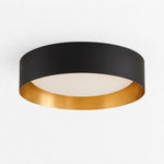 Cargar imagen en el visor de la Galería, Close Ceiling Diffused Shade Metal Canopy Semi-Flush Mount
