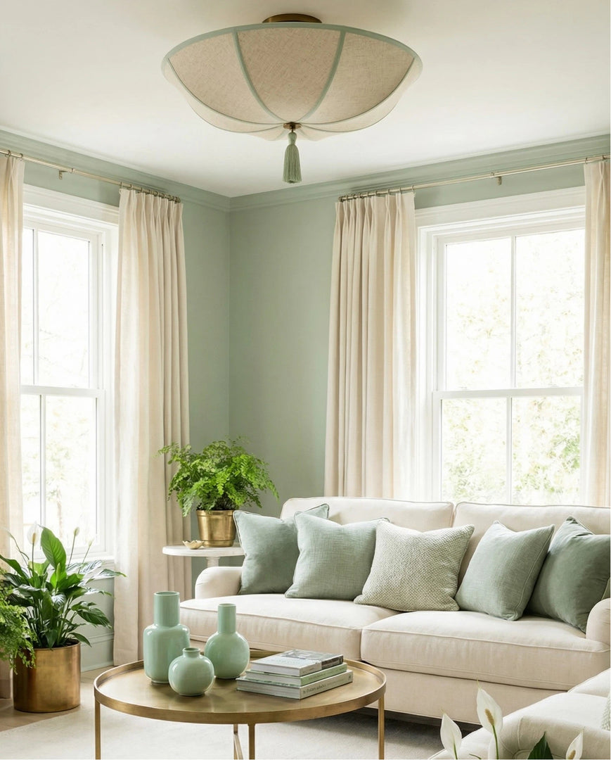 Lámpara de techo Valoflor artística con pétalos florales y estilo escultórico en capas para salas de estar y dormitorios