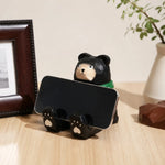 Cargar imagen en el visor de la Galería, Wooden animal phone stand scene view
