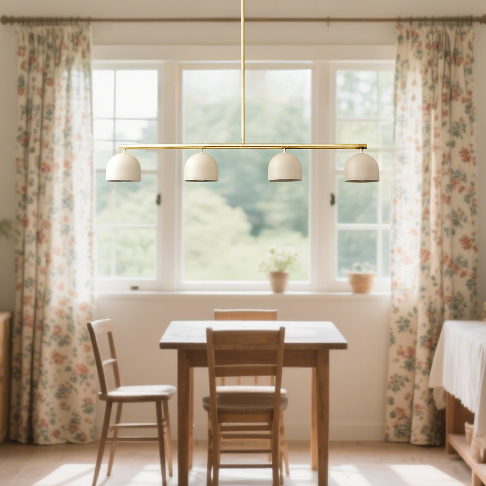 Bauernhaus Linearer Kronleuchter – Rustikaler Lichtpendel für Esszimmer & Küche