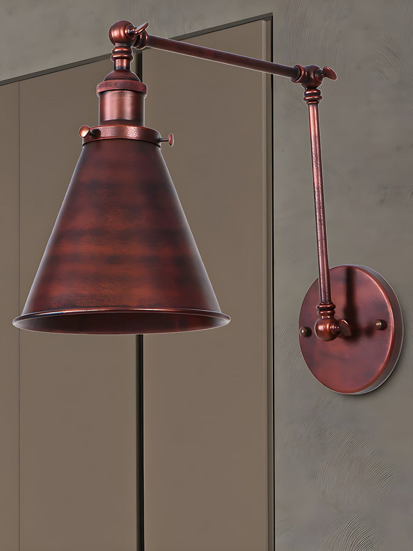 Swing Arm Bedroom Wall Lights - Industrial Swing Arm Lamp Adjustable Wall Sconce