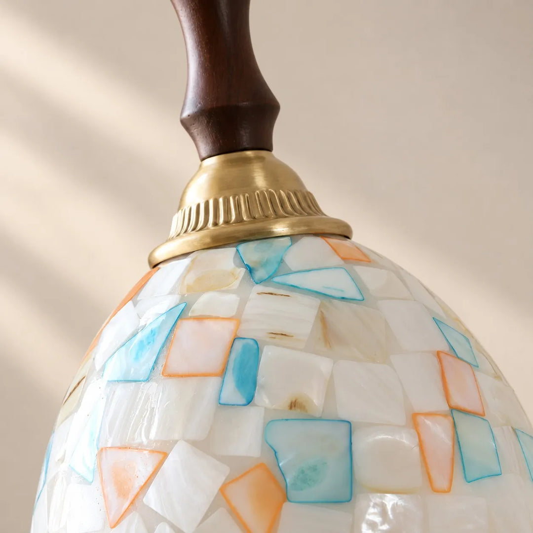 Colorful Capiz Shell Glass Pendant Light