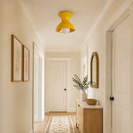 Cargar imagen en el visor de la Galería, Yellow modern resin ceiling light hallway scene