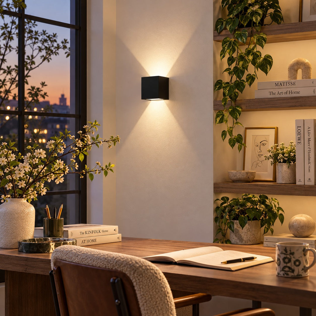 Beam Shaping Open Flap Aluminium Wall Light