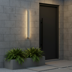 Load image into Gallery viewer, Edge Smooth Minimalist Linear Metal Outdoor Wall Lamp