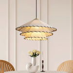 Load image into Gallery viewer, White Fabric And Metal Plug-In Pendant