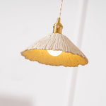 Bild in Gallery-Viewer laden, Textured Cement Gold Plug-In Swag Pendant