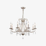 Charger l'image dans la visionneuse de galerie, Silver Crystal Candle Chandelier
