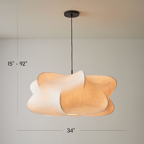 Lámpara colgante Havion Cocoon: pantalla minimalista de polímero con suspensión ajustable