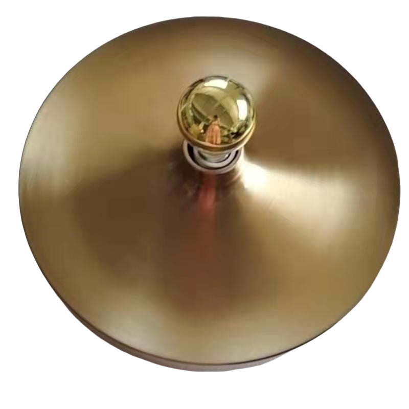 Plafonnier contemporain Space Age Disc, finition chromée
