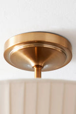 Cargar imagen en el visor de la Galería, Lámpara de techo de tela moderna Elumina Silk Semi-Flush Mount
