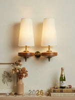 Load image into Gallery viewer, Rowan Retro Fabric Shade Wall Sconce – Classic Fabric Lighting For Bedroom