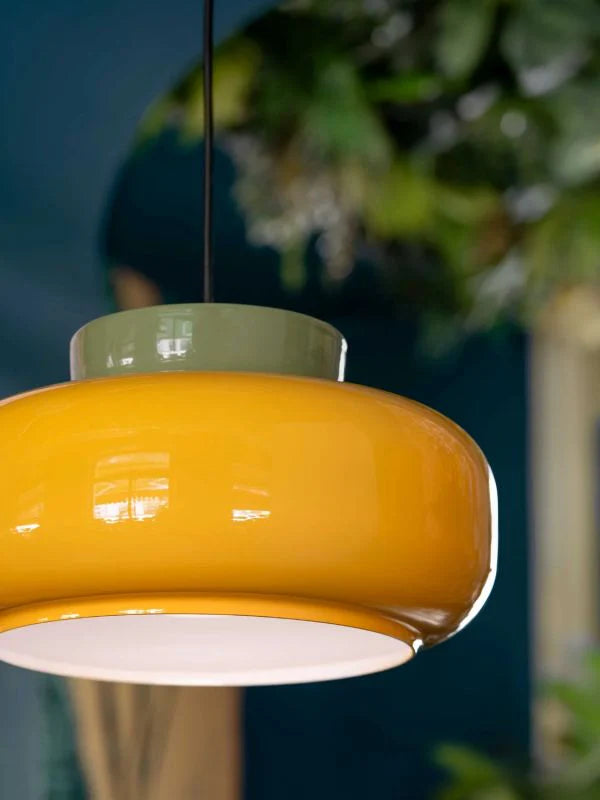 Fiesta Ceramic Bowl Pendant Light - Modern Colorful Kitchen Lighting