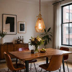 Bild in Gallery-Viewer laden, Vintage Brass Cage Pendant Light