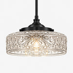 Charger l'image dans la visionneuse de galerie, Vintage Adjustable Glass Pendant Light