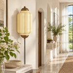 Cargar imagen en el visor de la Galería, Eloise Fluted Leaf-Relief Plug-In Wall Sconce