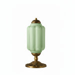 Bild in der Galerieansicht laden, Eloise Muschelschalen-Glasschirm Vintage-inspirierte Tischlampe für Schlafzimmer und Wohnzimmer Akzentbeleuchtung
