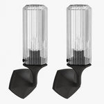 Cargar imagen en el visor de la Galería, Ridged Shade Armed Cup Metal Plate Wall Light