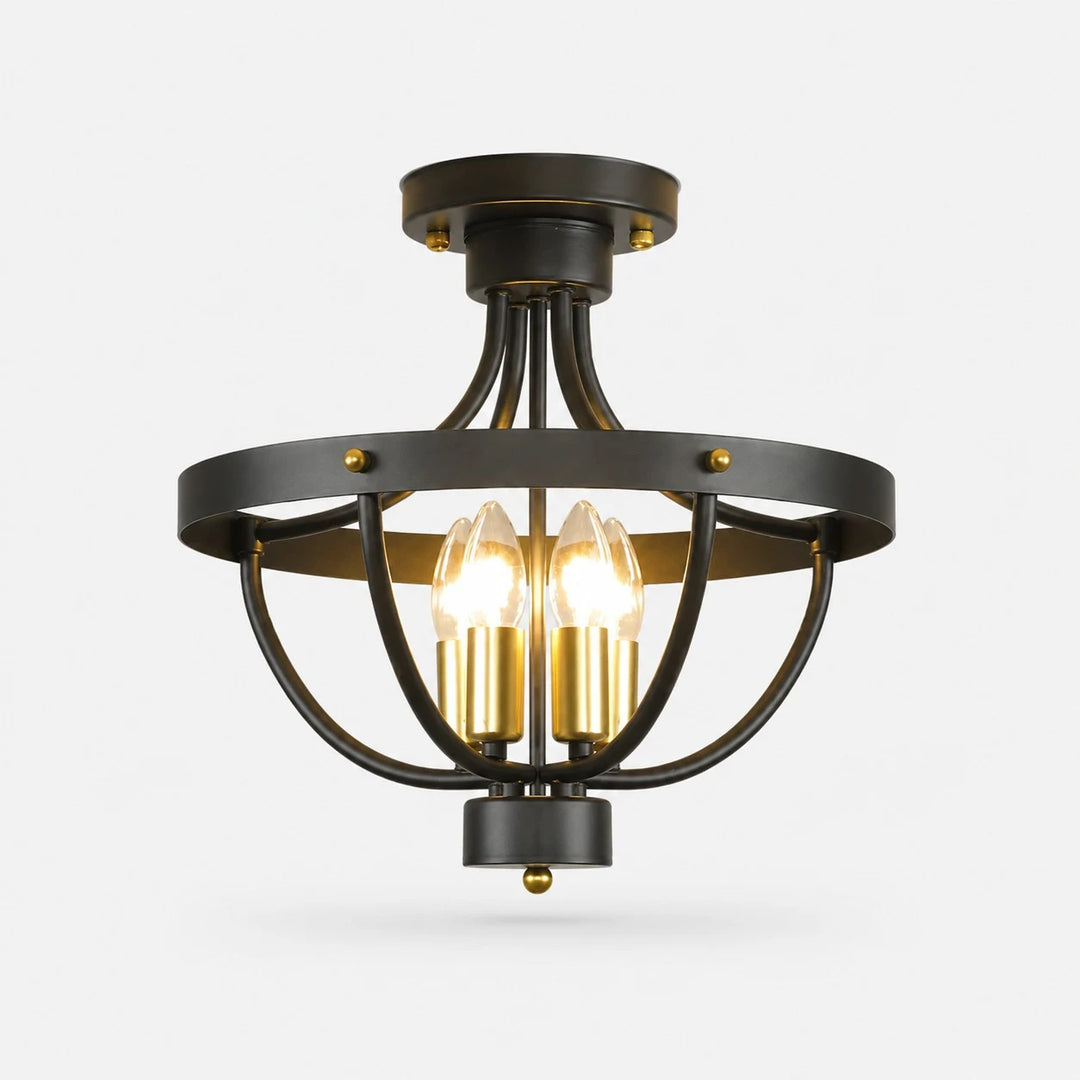 Black semi flush product identity / SKU image