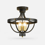 Black semi flush product identity / SKU image