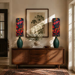Cargar imagen en el visor de la Galería, Floral Ceramic Table Lamp 8